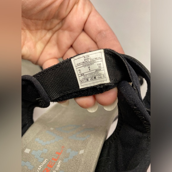 Merrell Terran Cross II Sport Sandals Women's Size 11 Black Gray Leather - Picture 9 of 9